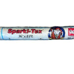 Vintage Sparkl-Tex Snow Christmas Roll 36” x 8 ft New Sealed Tree Skirt